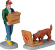 Consegna della pizza, personaggio per villaggio di Natale in Resina Casa e cucina/Decorazioni per interni/Addobbi e decorazioni per ricorrenze/Decorazioni natalizie/Oggettistica MagiediNatale.it - Altamura, Commerciovirtuoso.it