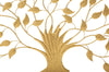 Console-albero-struttura-in-metallo-e-legno-MDF-con-ripiano-in-vetro-per-interni