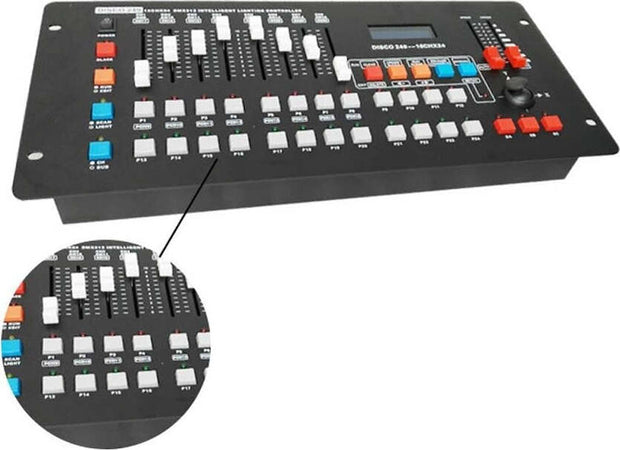 Console-Controller-512-Illuminazione-Scenica-240-Canali-480-Scene-Concerti-Scolastici-Party-Disco-Ktv-Club