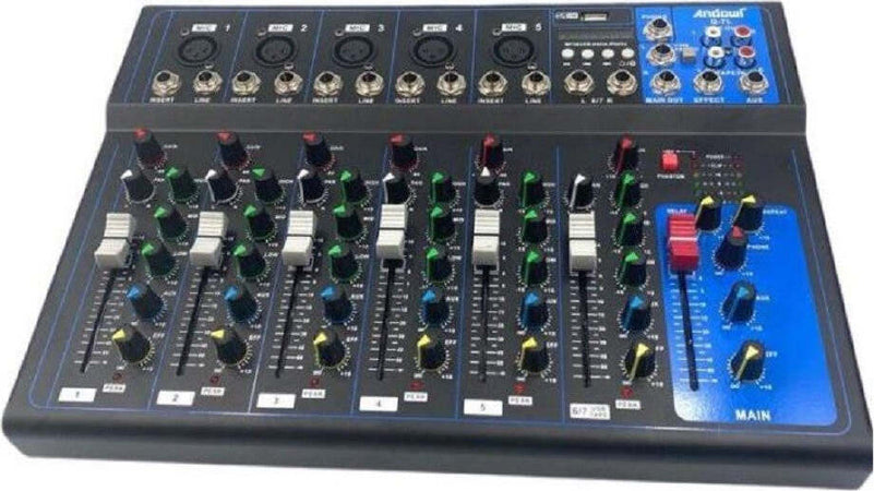 Console Missaggio Mixer Professionale 7 Channel Mixing Serie Usb Bluetooth Q-7l Strumenti Musicali/Attrezzature per DJ e VJ/Mixer per DJ Trade Shop italia - Napoli, Commerciovirtuoso.it
