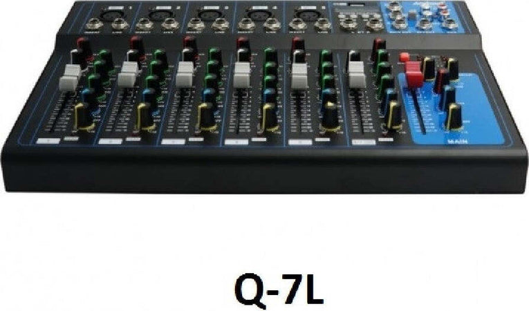 Console Missaggio Mixer Professionale 7 Channel Mixing Serie Usb Bluetooth Q-7l Strumenti Musicali/Attrezzature per DJ e VJ/Mixer per DJ Trade Shop italia - Napoli, Commerciovirtuoso.it