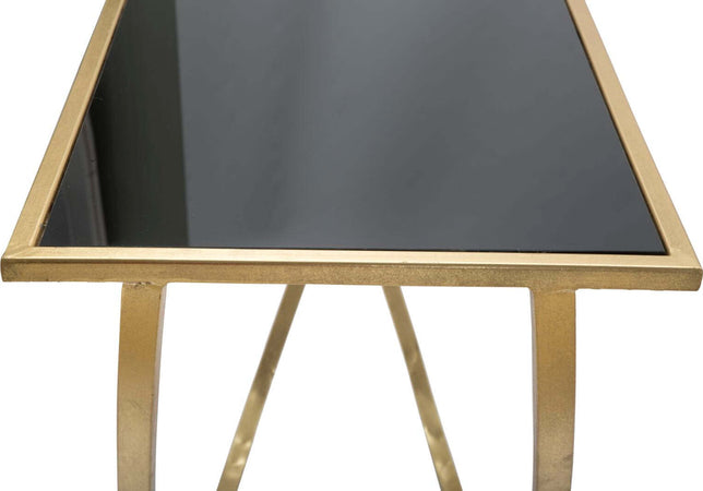 Console-ring-struttura-in-ferro-color-oro-e-vetro-per-interni