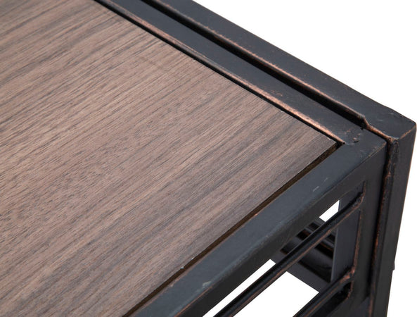 Console-struttura-in-metallo-e-ripiano-in-legno-MDF-per-interni