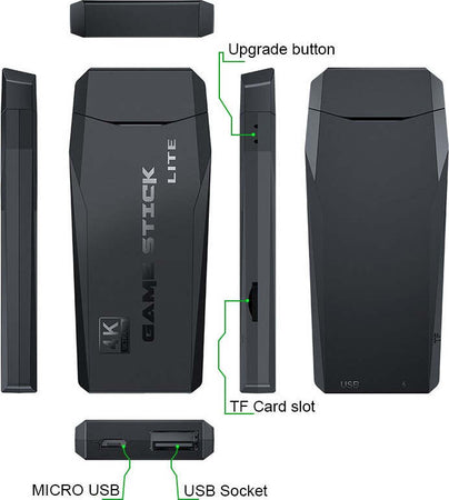 Console Wireless Hdmi 4k Tv Game Stick 10000 Giochi Integrati + Wireless Gamepad Giochi e giocattoli/Elettronica per bambini/Console portatili Trade Shop italia - Napoli, Commerciovirtuoso.it