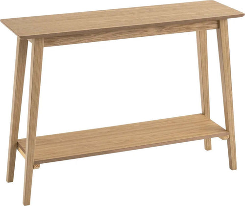 Consolle-Tavolo-Nordico-in-Legno-Naturale-da-Soggiorno-con-2-Ripiani-100x30x72cm