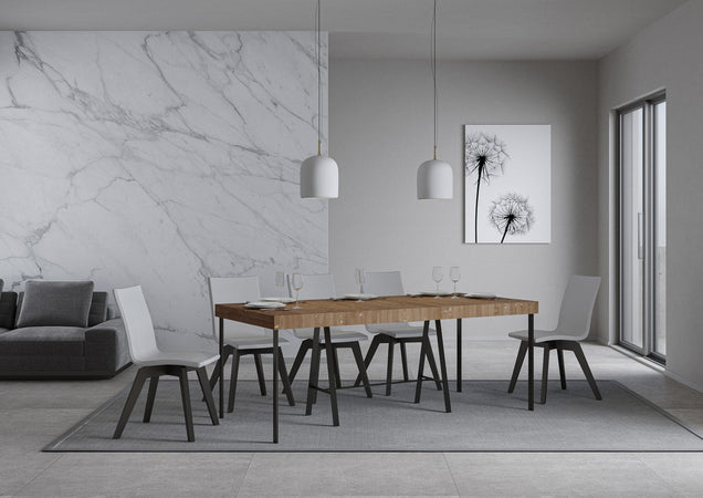 Tavolo consolle "Prato" allungabile in legno per sala da pranzo