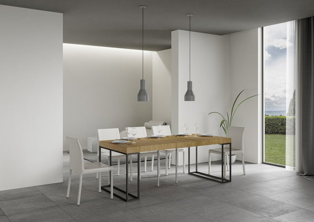 Tavolo consolle "Taranto" allungabile in legno per sala da pranzo