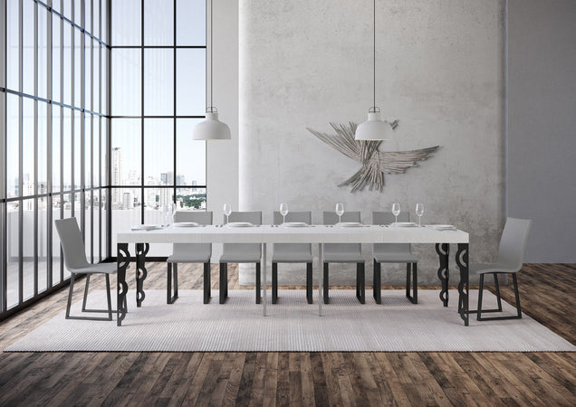 Tavolo consolle "Treviso" allungabile in legno per sala da pranzo