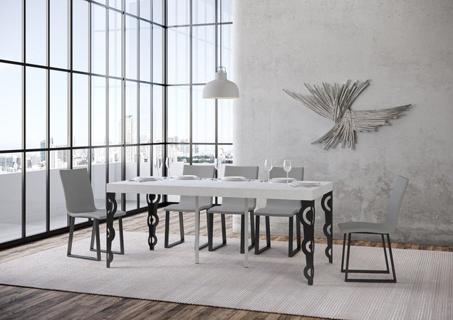 Tavolo consolle "Treviso" allungabile in legno per sala da pranzo