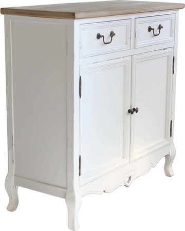 CONSTANCE---credenza-2-ante-2-cassetti-in-legno-di-paulownia-shabby-chic-86x37x85-Bianco-Milani-Home