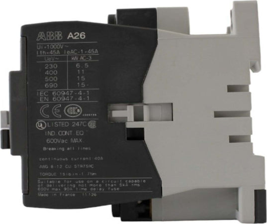 Contattore-AC1-45A-bobina-230V-50/60HZ-ABB