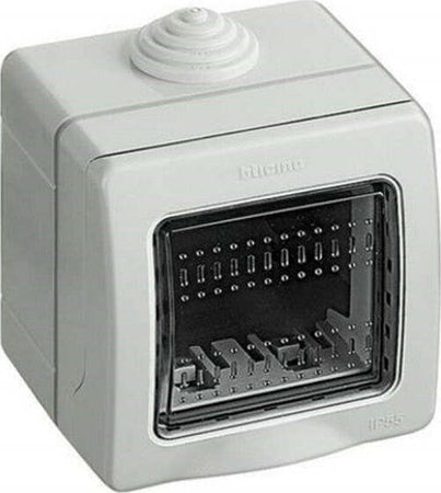 Contenitore 2 Moduli Copri Interruttori Parete Jk_lk44002 Ip55 Scatola Prese Fai da te/Materiale elettrico/Prese elettriche ed accessori/Prese a muro Trade Shop italia - Napoli, Commerciovirtuoso.it
