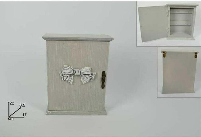 Contenitore Box Cassetta Porta Chiavi Portachiavi In Legno Con Fiocco 17x22x6.5cm Casa, arredamento e bricolage > Arredamento > Portaoggetti Trade Shop italia - Napoli, Commerciovirtuoso.it