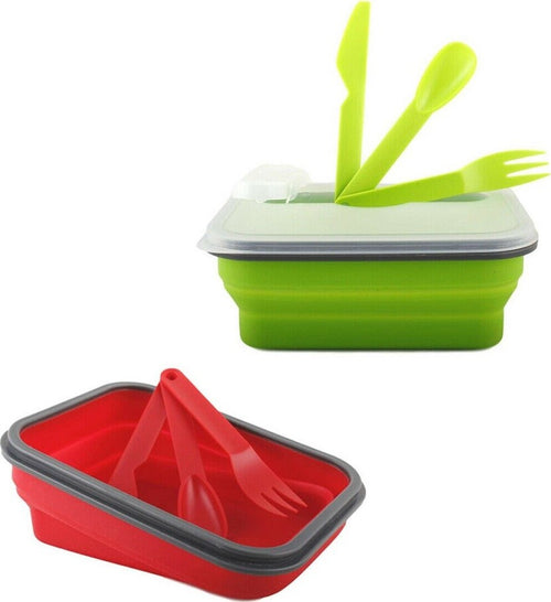 Contenitore Cibo Pieghevole Silicone Scatola Porta Pranzo Posate Lavoro Casa, arredamento e bricolage > Cucina > Barattoli e Contenitori Trade Shop italia - Napoli, Commerciovirtuoso.it