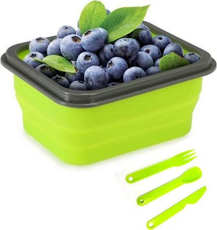 Contenitore Cibo Pieghevole Silicone Scatola Porta Pranzo Posate Lavoro Casa, arredamento e bricolage > Cucina > Barattoli e Contenitori Trade Shop italia - Napoli, Commerciovirtuoso.it