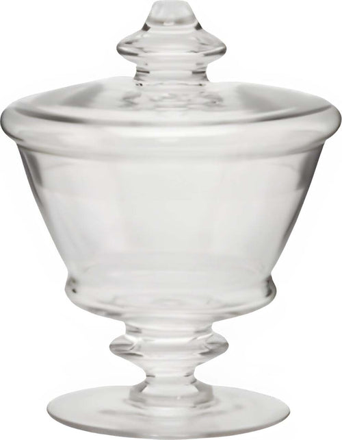 Contenitore coppa decorativa in vetro con coperchio da Ø13 x h17 cm Casa e cucina/Decorazioni per interni/Addobbi e decorazioni per ricorrenze/Decorazioni natalizie/Oggettistica MagiediNatale.it - Altamura, Commerciovirtuoso.it