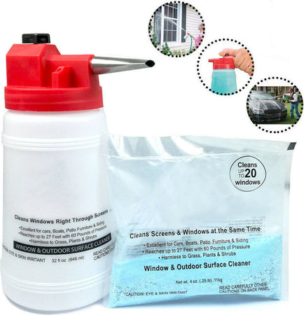 Contenitore Detergente Per Pulizia Vetri Pompa Pulisci Finestre Cristal Full Set da Bagno Trade Shop italia - Napoli, Commerciovirtuoso.it