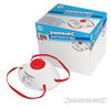 Contenitore di mascherine antipolvere modellate e valvolate FFP3 NR 10 p.zi silverline