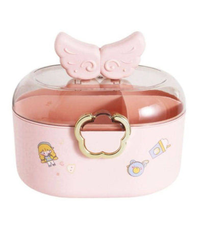 Contenitore Organizzatore Per Cassetti Arredamento Colore Rosa Dim. 27x24x18 Cm