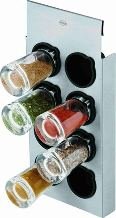 Relaxdays Porta spezie da Cucina Girevole con 6 Barattoli, Organizer Relaxdays Porta spezie da Cucina Girevole con 6 Barattoli, Organizer
