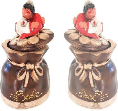 Contenitore Sale Elemento Decorativo Casa Pulcinella Portafortuna Terracotta Casa, arredamento e bricolage > Cucina > Barattoli e Contenitori Trade Shop italia - Napoli, Commerciovirtuoso.it