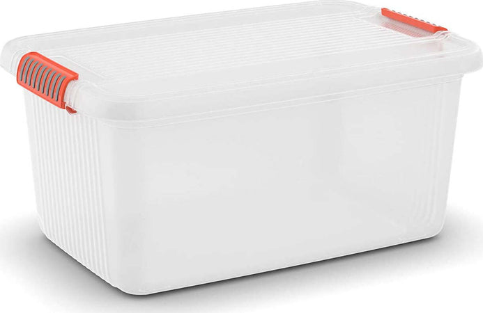 Contenitore salvaspazio Kis K Latch Box L - 59X39X28H Trasparente Keter 85630000719 Casa e cucina/Organizzazione interni/Contenitori ceste e cestini/Contenitori con coperchio Scontolo.net - Potenza, Commerciovirtuoso.it