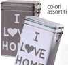 Contenitore Scatola In Latta Rettangolare Multiuso I Love Home 19x12x8cm 710469 Casa e cucina/Organizzazione interni/Contenitori e barattoli da cucina/Vasetti e barattoli per conserve/Barattoli Trade Shop italia - Napoli, Commerciovirtuoso.it