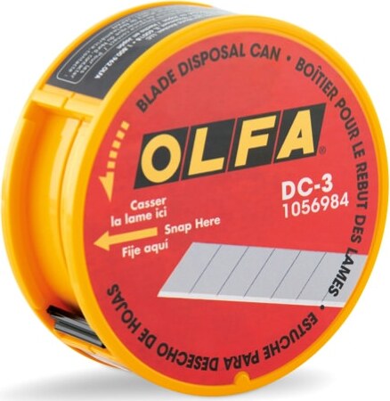 Contenitore smaltimento lame cuter DC3 - Lebez Fai da te/Utensili elettrici e a mano/Utensili a mano/Coltelli/Coltelli multiuso Eurocartuccia - Pavullo, Commerciovirtuoso.it