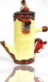 Contenitore Souvenir Decorativo Pulcinella Terracotta Forma Caffettiera Casa e cucina/Decorazioni per interni/Pezzi da collezione/Statuine Trade Shop italia - Napoli, Commerciovirtuoso.it
