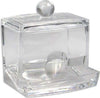 Contenitore-Trasparente-Dispenser-Cotton-Fioc-Ricaricabile-Coperchio-Organizer-10237