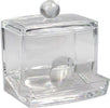 Contenitore-Trasparente-Dispenser-Cotton-Fioc-Ricaricabile-Coperchio-Organizer-10237
