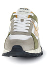 W6YZ Sneaker Uomo BREEZE 3-M in Suede e Tessuto Tecnico Taupe Militare Zucca