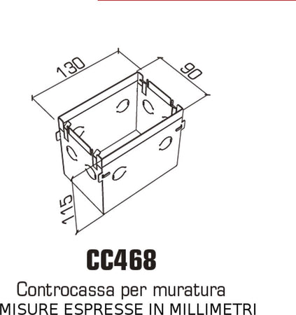 Controcassa-acciaio-9010-Belfiore-Neo-Luce-CC468-0028-accessorio-muratura
