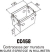 Controcassa-acciaio-9010-Belfiore-Neo-Luce-CC468-0029-accessorio-muratura