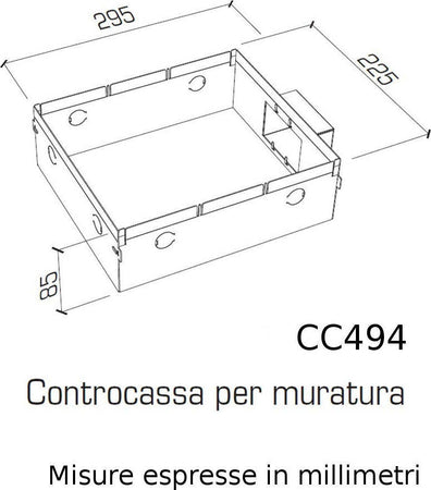 Controcassa-acciaio-9010-Belfiore-Neo-Luce-CC494-0049-accessorio-parete-muro