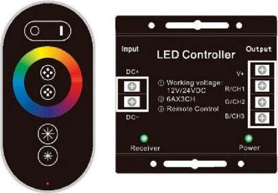 Controller Led Rgb Con Telecomando Touch Centralina Strip Striscia Led 12v Fai da te/Materiale elettrico/Interruttori e dimmer/Dimmer Trade Shop italia - Napoli, Commerciovirtuoso.it