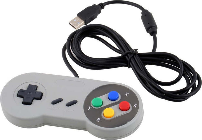 CONTROLLER USB GAMEPAD JOYPAD JOYSTICK PER NINTENDO WINDOWS SF SUPER SNES PC RT Videogiochi/Sistemi legacy/Sistemi Nintendo/Wii/Accessori/Controller e telecomandi/Controller standard e gamepads Trade Shop italia - Napoli, Commerciovirtuoso.it