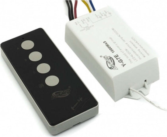 CONTROLLO TELECOMANDO SWITCH WIRELESS LUCI ILLUMINAZIONE 1000W X 3 CANALI Fai da te/Materiale elettrico/Interruttori e dimmer/Dimmer Trade Shop italia - Napoli, Commerciovirtuoso.it