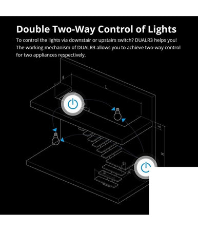 Controllo Vocale Wifi Alexa Google Home 2 Canali Domotica Sonoff Dual R3