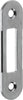 CONTROPIASTRA-PER-SERRATURA-'PATENT-CENTRO'-B.T.-cromo-opaco---interasse-90-mm-Bonaiti