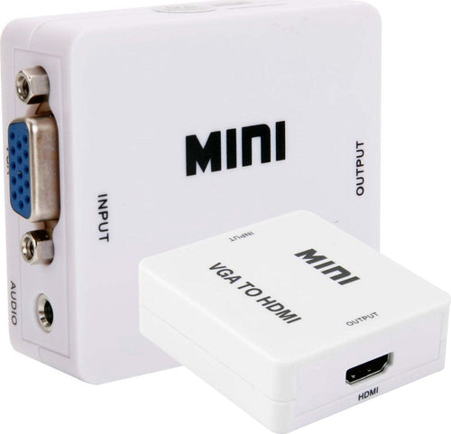 CONVERTITORE ADATTATORE MINI VGA A HDMI FULL HD VIDEO 1080P AUDIO PER PC LAPTOP Elettronica/Home Cinema TV e video/Accessori/Cavi/Cavi HDMI Trade Shop italia - Napoli, Commerciovirtuoso.it