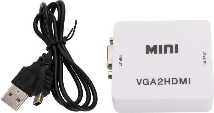 CONVERTITORE ADATTATORE MINI VGA A HDMI FULL HD VIDEO 1080P AUDIO PER PC LAPTOP Elettronica/Home Cinema TV e video/Accessori/Cavi/Cavi HDMI Trade Shop italia - Napoli, Commerciovirtuoso.it
