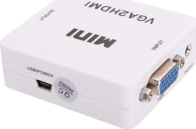 CONVERTITORE ADATTATORE MINI VGA A HDMI FULL HD VIDEO 1080P AUDIO PER PC LAPTOP Elettronica/Home Cinema TV e video/Accessori/Cavi/Cavi HDMI Trade Shop italia - Napoli, Commerciovirtuoso.it