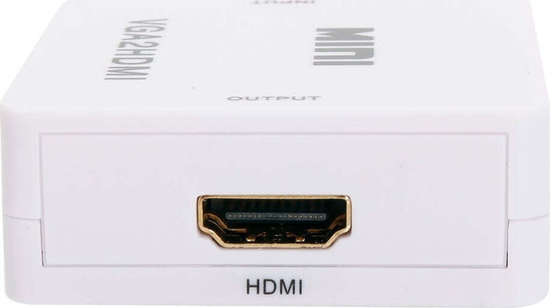 CONVERTITORE ADATTATORE MINI VGA A HDMI FULL HD VIDEO 1080P AUDIO PER PC LAPTOP Elettronica/Home Cinema TV e video/Accessori/Cavi/Cavi HDMI Trade Shop italia - Napoli, Commerciovirtuoso.it