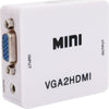 CONVERTITORE ADATTATORE MINI VGA A HDMI FULL HD VIDEO 1080P AUDIO PER PC LAPTOP Elettronica/Home Cinema TV e video/Accessori/Cavi/Cavi HDMI Trade Shop italia - Napoli, Commerciovirtuoso.it