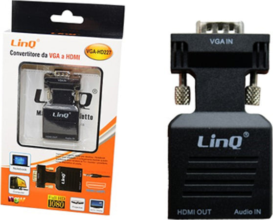 Convertitore Adattatore Video Da Presa Vga Maschio A Hdmi Femmina Audio Vga-hd227 Elettronica/Home Cinema TV e video/Accessori/Cavi/Connettori RCA Trade Shop italia - Napoli, Commerciovirtuoso.it