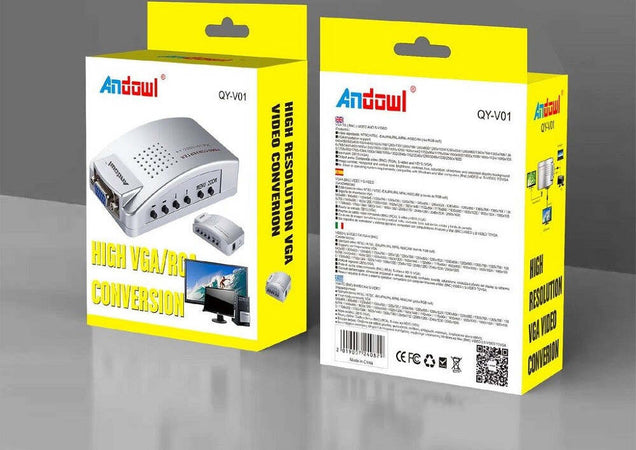 Convertitore Adattatore Video Da Vga Femmina A Rca S-video Vga Femmina Qy-v01 Elettronica/Informatica/Accessori/Cavi e accessori/Cavi/Cavi VGA Trade Shop italia - Napoli, Commerciovirtuoso.it