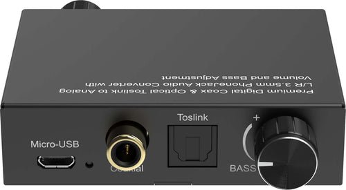 Convertitore-Audio-da-Digitale-a-Analogico,-Volume-e-Bassi-Propart