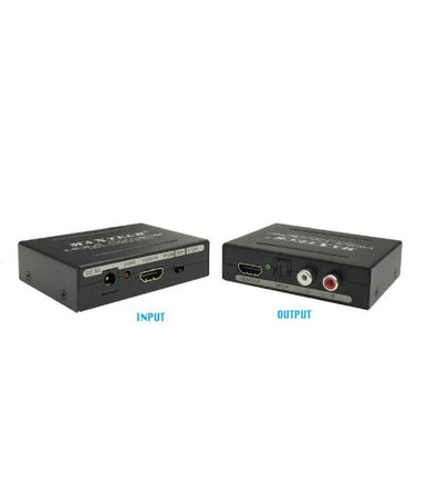Convertitore Estrattore Hdmi Audio Video 4k Hdmi 2x Rca Toslink Maxtech Hd-hflr
