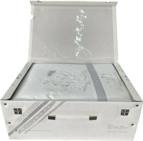 Coordinato Lettino 6 Pezzi Bimbo Bimba Paracolpi Con Imbottitura Lenzuolo Sopra E Sotto Federa Lettino Casa e cucina/Tessili per la casa/Biancheria per culle e lettini/Biancheria bimbi/Completi da lettino Puleo Casa - Palermo, Commerciovirtuoso.it